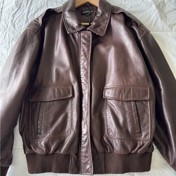 Faux Leather Lamarque Embroidered Leather Jacket Lamarque Oceana